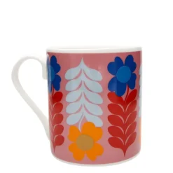 Frances Collett - Medium Ceramic Mug 275ml - Flower - Pink
