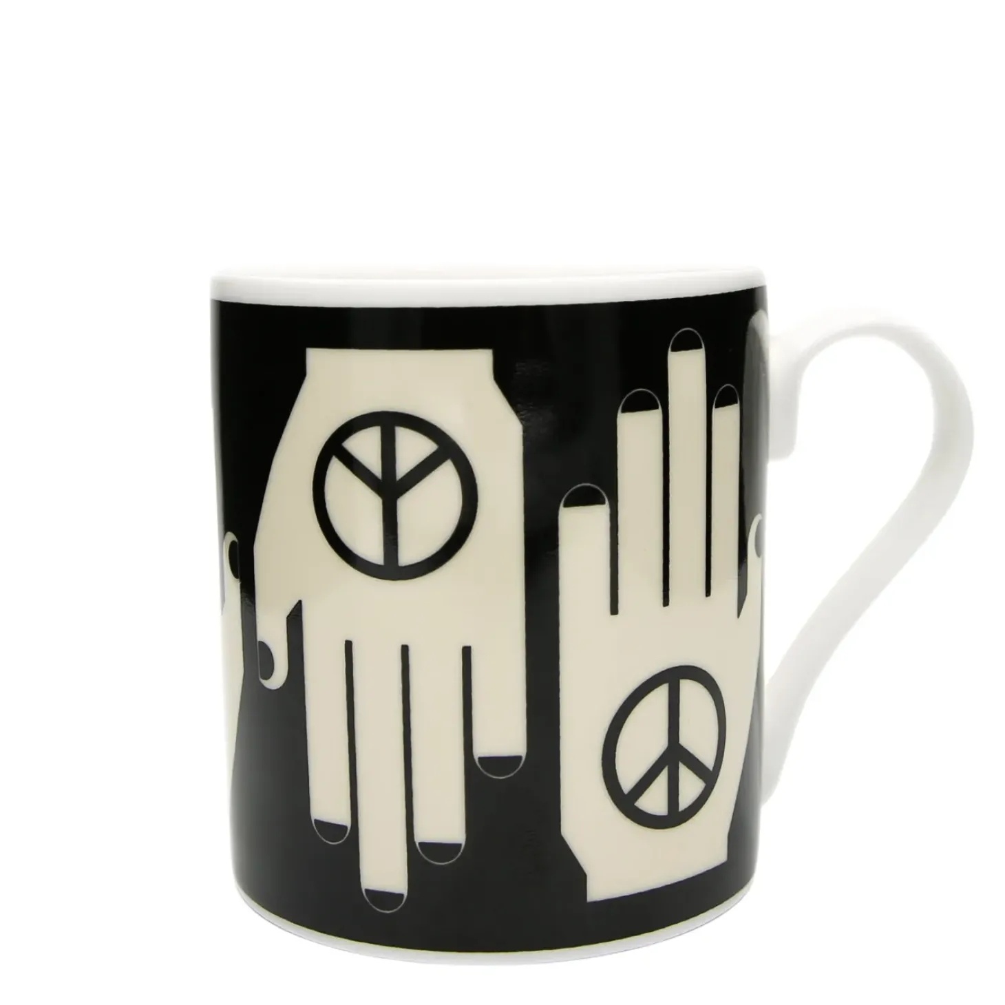 Frances Collett - Medium Ceramic Mug 275ml - Hand of Peace
