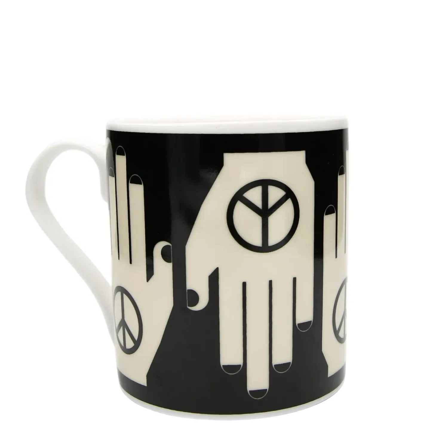 Frances Collett - Medium Ceramic Mug 275ml - Hand of Peace
