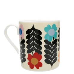 Frances Collett - Medium Ceramic Mug 275ml - Flower - Latte