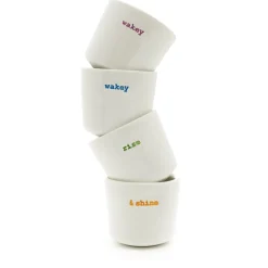 Keith Brymer Jones - Egg Cup Set of 4 - wakey wakey...