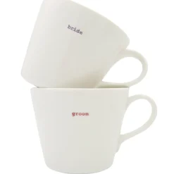 Keith Brymer Jones - Medium Mug Pair - bride & groom - 350ml