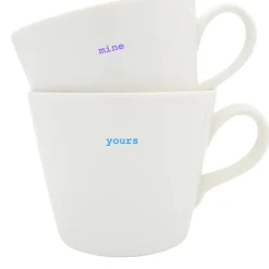 Keith Brymer Jones - Medium Mug Pair - yours & mine - 350ml