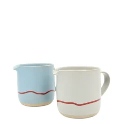 Keith Brymer Jones - Stoneware Jug - Pebble & Red - 400ml