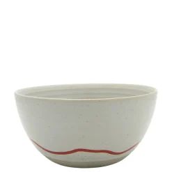 Keith Brymer Jones - Stoneware Bowl - Pebble & Red - 600ml