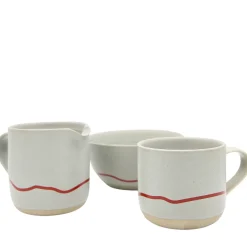 Keith Brymer Jones - Stoneware Bowl - Pebble & Red - 600ml