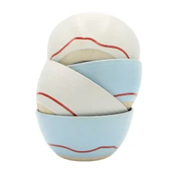 Keith Brymer Jones - Stoneware Bowl - Pebble & Red - 600ml