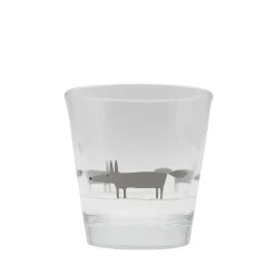 Scion Living - Animal Glass Tumbler - Mr Fox - Grey - 250ml
