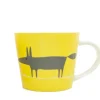 Scion Living - Animal Mug - Mr Fox - Yellow & Charcoal - 525ml