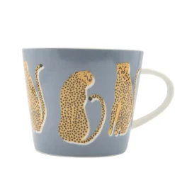 Scion Living - Animal Mug - Lionel Leopard - Denim - 350ml