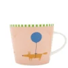 Scion Living - Animal Mug - Mr Fox Balloon - Pink - 350ml