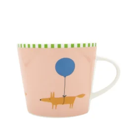 Scion Living - Animal Mug - Mr Fox Balloon - Pink - 350ml