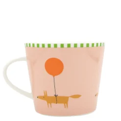 Scion Living - Animal Mug - Mr Fox Balloon - Pink - 350ml