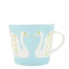 Scion Living - Animal Mug - Swim Swam Swan - Sky - 350ml