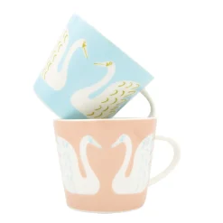 Scion Living - Animal Mug - Swim Swam Swan - Sky - 350ml