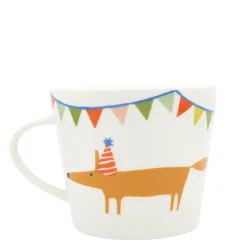 Scion Living - Animal Mug - Mr Fox Party Hat - Ceramic - 350ml