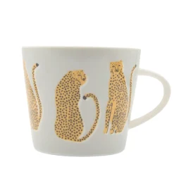 Scion Living - Animal Mug - Lionel Leopard - Grey - 350ml