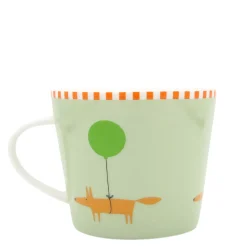 Scion Living - Animal Mug - Mr Fox Balloon - Green - 350ml
