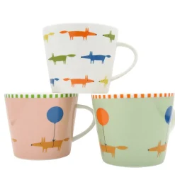 Scion Living - Animal Mug - Mr Fox Balloon - Green - 350ml