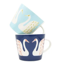 Scion Living - Animal Mug - Swim Swam Swan - Denim - 350ml