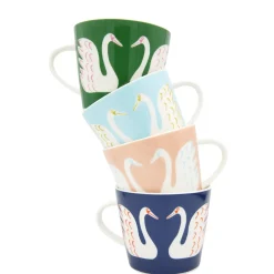 Scion Living - Animal Mug - Swim Swam Swan - Denim - 350ml
