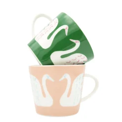 Scion Living - Animal Mug - Swim Swam Swan - Mint Leaf - 350ml
