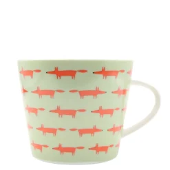 Scion Living - Animal Mug - Midi Mr Fox - Sage & Poppy - 350ml