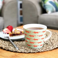 Scion Living - Animal Mug - Midi Mr Fox - Sage & Poppy - 350ml