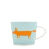 Scion Living - Animal Mug - Mr Fox - Duckegg & Orange - 250ml