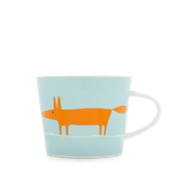 Scion Living - Animal Mug - Mr Fox - Duckegg & Orange - 250ml