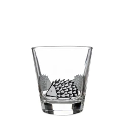 Scion Living - Glass Tumbler - Spike the Hedgehog - Grey - 250ml