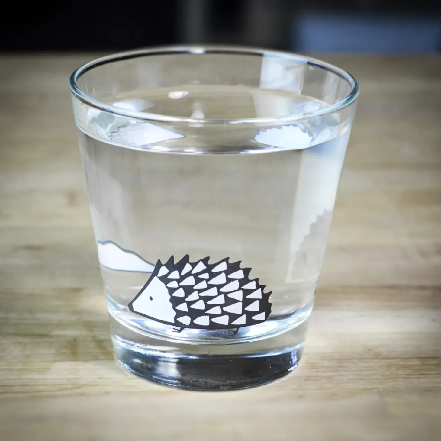 Scion Living - Glass Tumbler - Spike the Hedgehog - Grey - 250ml